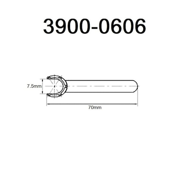 Hhip 7.5mm ER-8 Castle Wrench For Mini ER Chuck Nut 3900-0606