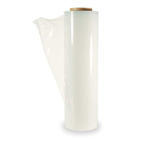 Hand Stretch Wrap, 14 in W x 1500 ft L, 80 ga, Cast Style, Clear, Standard Duty