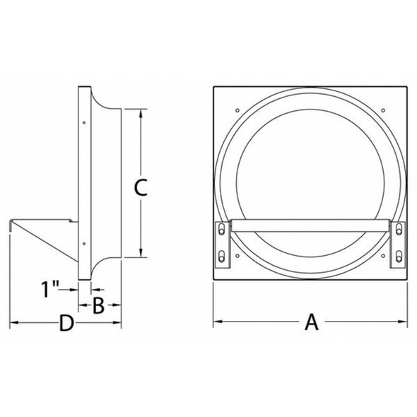 Dayton Ext FanVFrm,20In,Steel,Sltd Motor Base 10E036