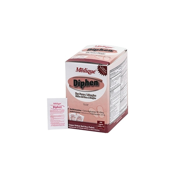 Diphen Hay Fever and Allergy Tablet, Diphenhydramine, Unflavored