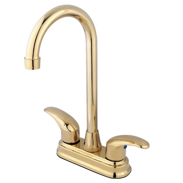 Kingston Brass Kitchen Faucet, Manual, 4" Mount, 2 Hole KB6492LL