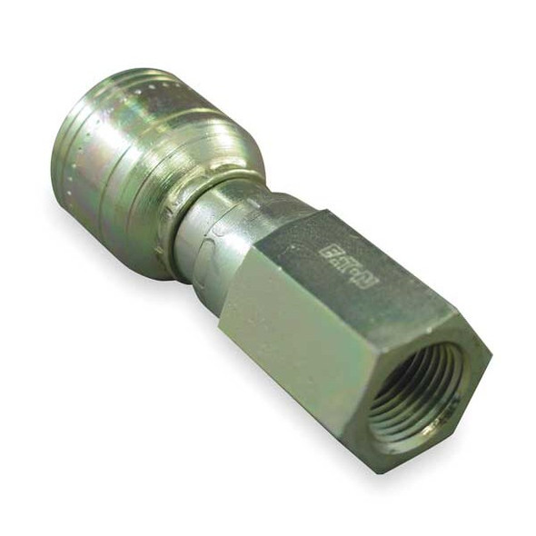Eaton Aeroquip Fitting,Straight,1/4 Hose,1/4-18 In NPT 1AA4PF4