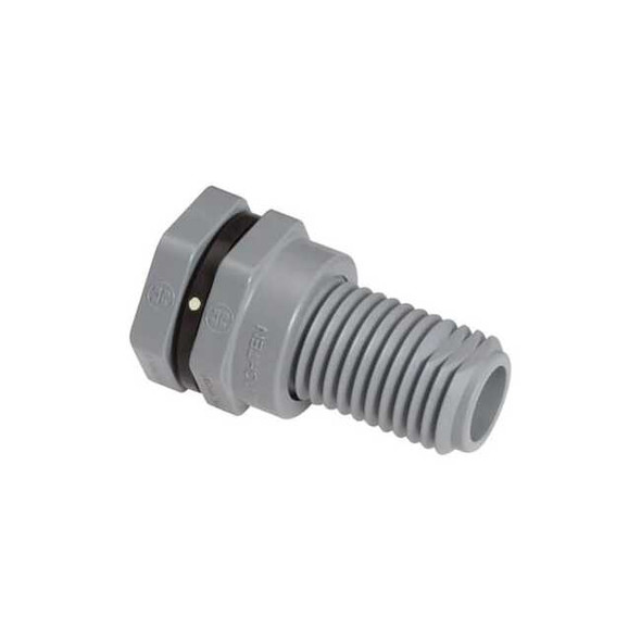 Hayward Flow Control BulkheadTankFlange,CPVC,1/2in,1/2in BFA2005SEL