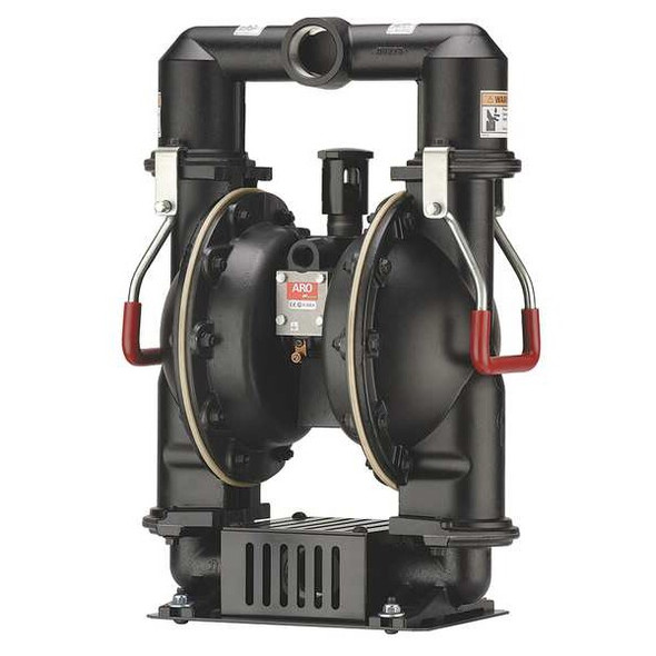 Aro Double Diaphragm Pump, Aluminum, Air Operated, Nitrile, 80 GPM 66M150-122-C