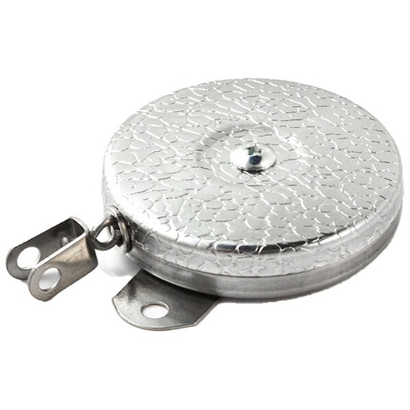 Retractable Tether, Chrome, Stainless Steel Chain, Chrome Texture