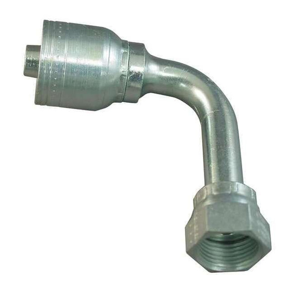 Eaton Aeroquip Crimp Fitting,90 deg,3/8" ID,11/16",FORS 1AA6FRC6