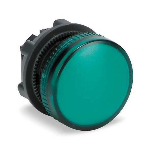 Schneider Electric Pilot Light Head,Green,22mm ZB5AV03