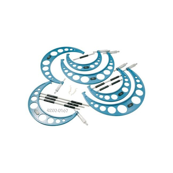 Hhip 6-12" 6 Piece C-Type Micrometer Set 4200-0167