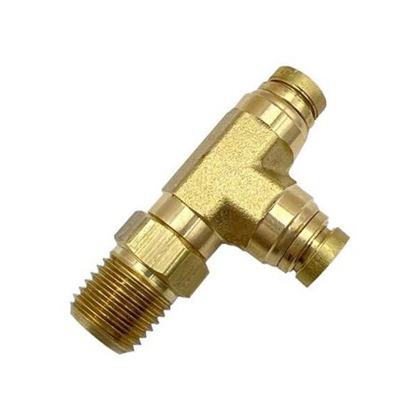 Parker Push-to-Connect Brass DOT Push-to-Connect Fitting, Brass 171PTC-8-8