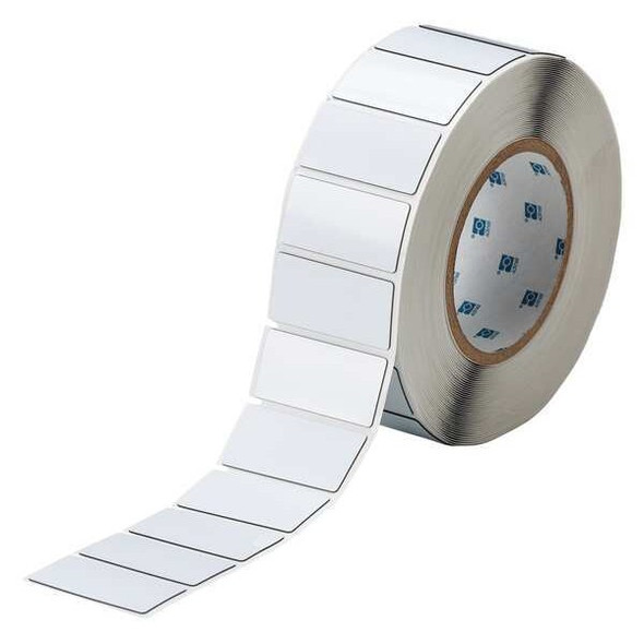 Brady Label,White,Glossy Polyester,2 In. W THTEP-173-593-.5