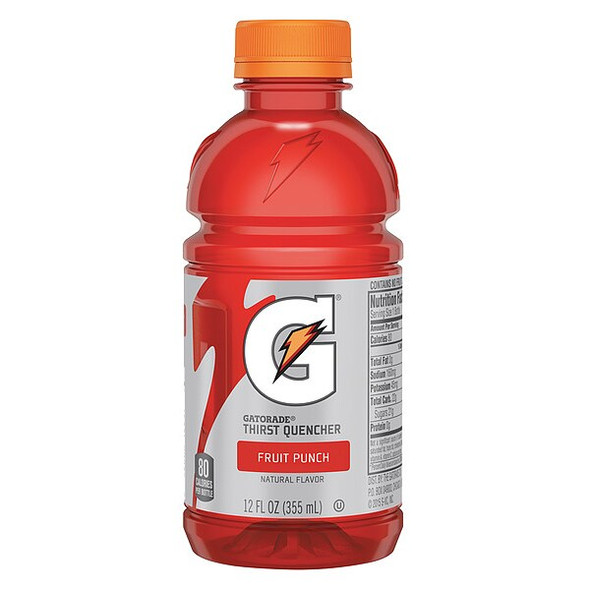 Gatorade Gatorade,Fruit Punch,12 oz.,PK24 10052000121961 Gatorade Gatorade,Fruit Punch,12 oz.,PK24 10052000121961