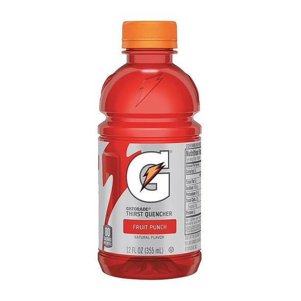 Gatorade Sports Drink, 12 oz ready to drink, Fruit Punch, PK24 10052000121961