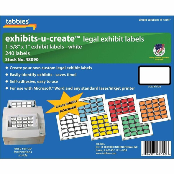 Tabbies  Multipurpose Label 48090 SPR-TAB48090