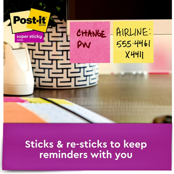 Post-it&reg; Super Sticky Adhesive Note 62218SSAUC SPR-MMM62218SSAUC