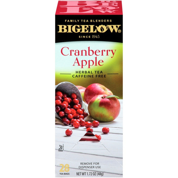 Bigelow Cranberry Apple Herbal Tea Bag - Herbal Tea - 28 Teabag - 28 / Box