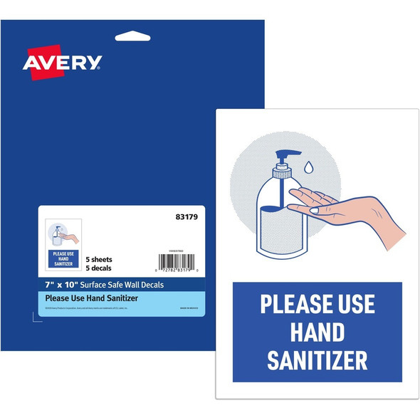 Avery&reg; Surface Safe Information Sign 83179