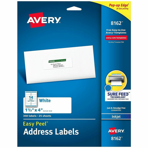 Avery&reg; Easy Peel Address Label 8162