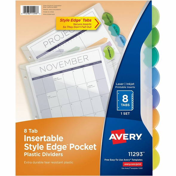 Avery&reg; Style Edge Pocket Divider 11293