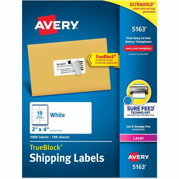 Avery&reg; TrueBlock Shipping Label 5163