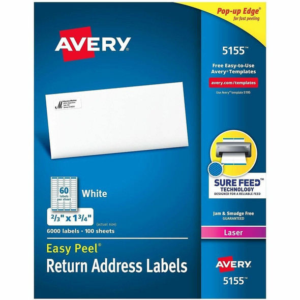 Avery&reg; Easy Peel Address Label 5155