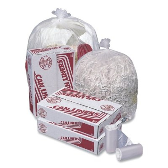 HD Mini Roll Trash Liner, 56 gal Glutton®, 16 µ, 43 in W x 48 in H, Natural