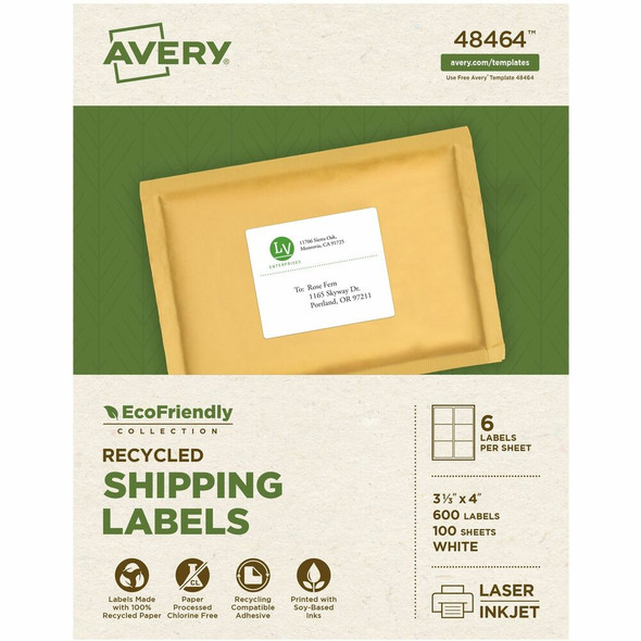 Avery&reg; EcoFriendly Shipping Label 48464