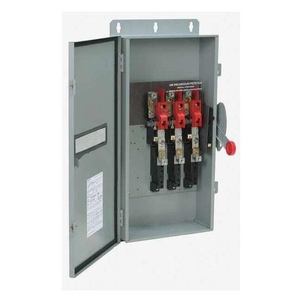 Eaton Nonfusible, Safety Switch, Heavy Duty, 600 V, 3PST, NEMA 1 DH364UGK