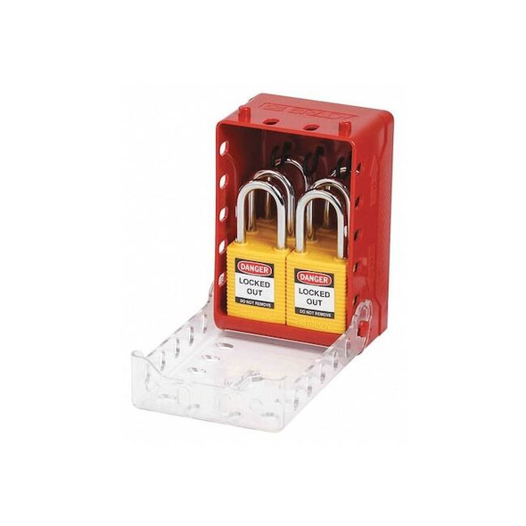 Brady Padlock Station,5-11/16" H,Plastic 149172