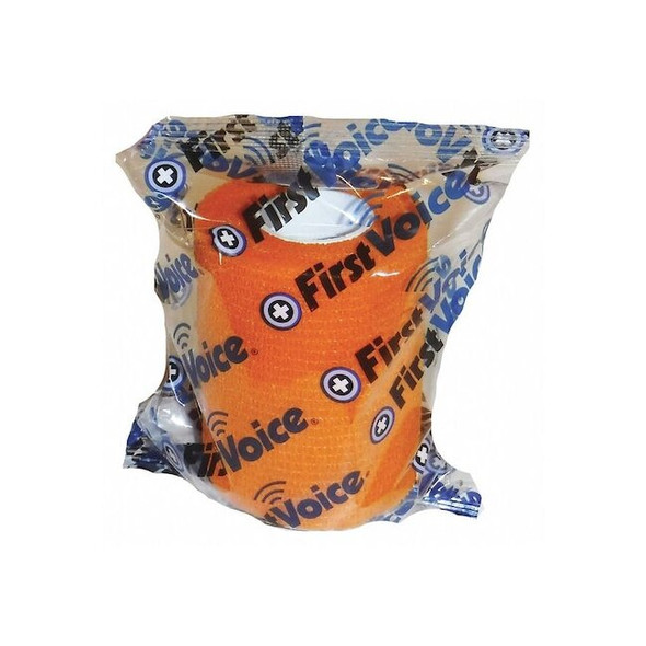 First Voice Self-Adhesive Bandage, 3" x 5yds (4-Pack), Orange TS-3189-4O