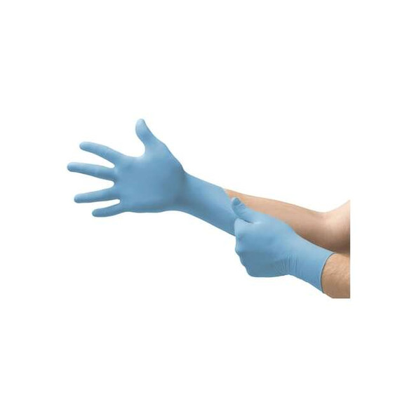 TouchNTuff, Disposable Gloves, 4.3 mil Palm, Nitrile, Powder-Free, 100 PK, Blue