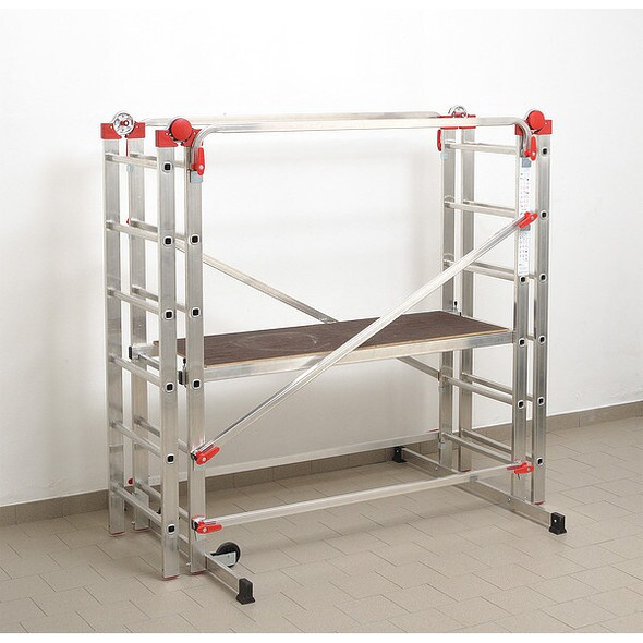 Hailo Portable Scaffold,330 lb.,Aluminum 9459-501