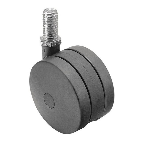 100mm Non-Marking Nylon Swivel Caster, Side Brake, Loads Up To 225 lb