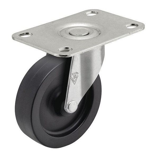 3" X 13/16" Non-Marking Polyolefin Swivel Caster, No Brake, Loads Up To 120 lb