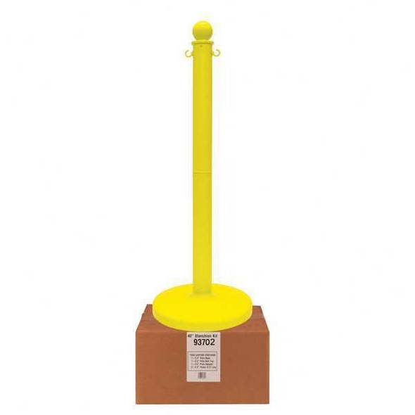 Manufacturer Varies Stanchion,Post Dia. 2-1/2",Yellow 93702