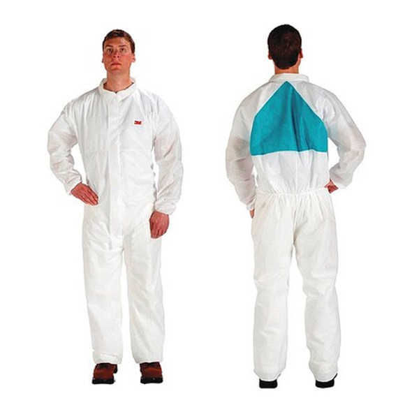3m Coverall,XL,White,SMMS,PK25 4520CS-BLK-XL
