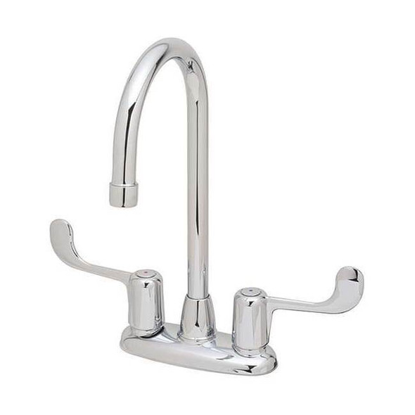 Symmons Gooseneck Kitchen/Bathroom Faucet, Manual, 4" Mount, 2 Hole S-245-5-LWG