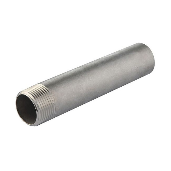 316 Stainless Steel Pipe Nipple, 3/4 in x 2-1/2 in, Male NPT Threaded One End
