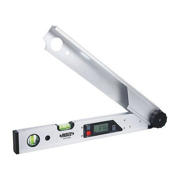 Insize Digital Angle Finder,Acc. +/-0.1 deg. 2174-225