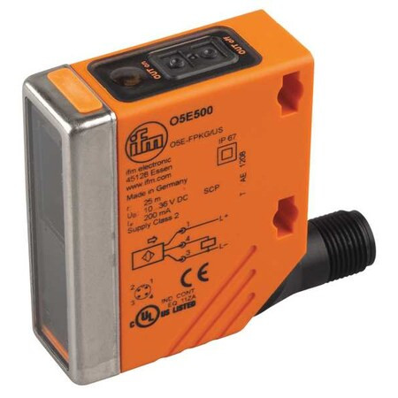 Ifm Photoelectric Sensor, Rectangl, Thru-Beam O5S500