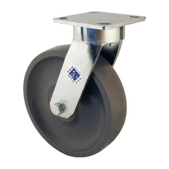 Rwm Kingpinless Swivel Plate Caster,1500 lb. 65-GTB-0620-S