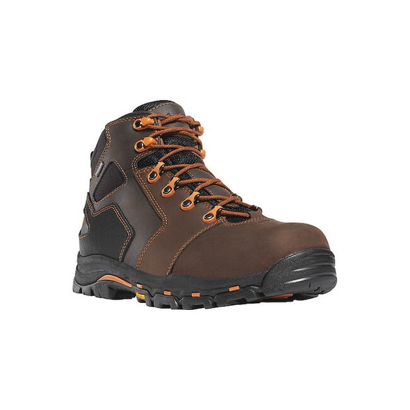 Men's 4 1/2 in Composite Toe Hiker Boot, Brown/Orange, 14, EE, 13860