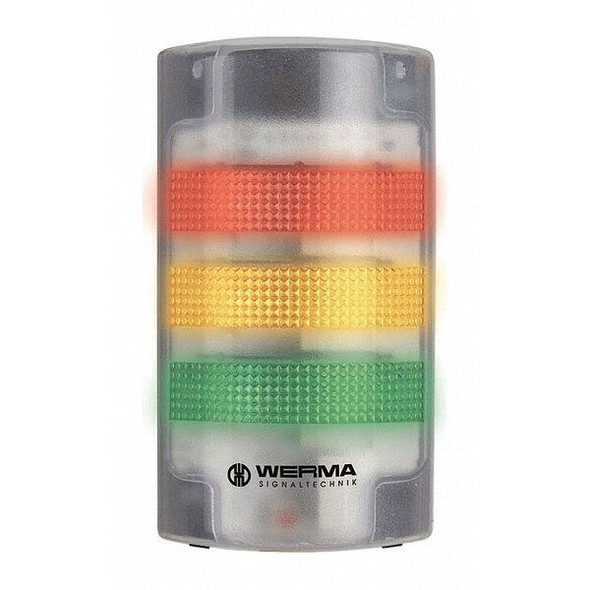 Werma Tower Light Assembly,24VAC/DC,30mA 69110055 Werma Tower Light Assembly,24VAC/DC,30mA 69110055