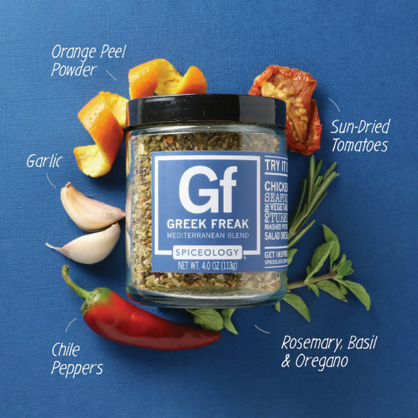 Spiceology Greek Freak 4 Oz. Mediterranean Blend Rub 10022 804059
