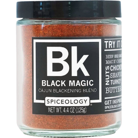 Spiceology Black Magic 4.4 Oz. Cajun Blackening Blend Rub 10019