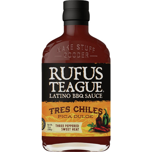 Rufus Teague 14 Oz. Tres Chiles Pixa Dulce Latino BBQ Sauce 1231