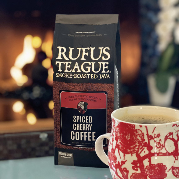 Rufus Teague 12 Oz. Smoke Roasted Coffee, Spiced Cherry, Medium Grind 1634 640385