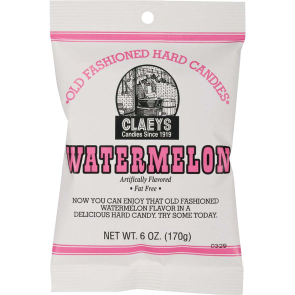 Claeys 6 Oz. Old Fashion Watermelon Hard Candy 681 Pack of 24
