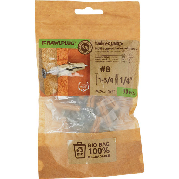 Clpstrp 30pk 1/4 Tmb Anc