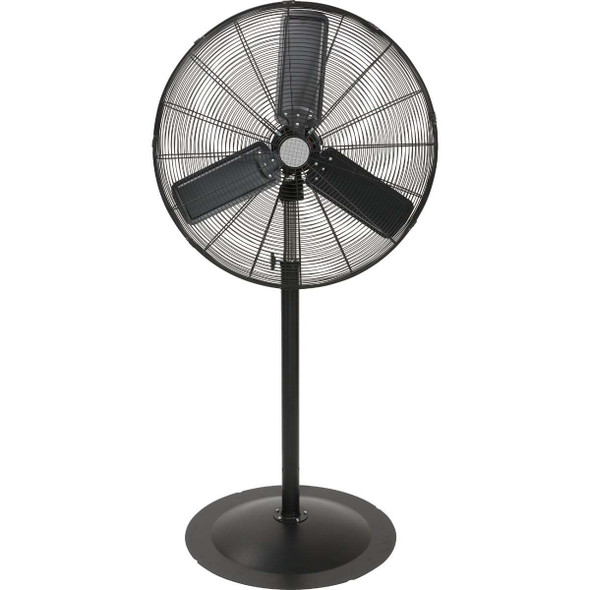 Denali Aire 30 In. 3-Speed 76 In. H. Black Oscillating Pedestal Fan 2DAFP30