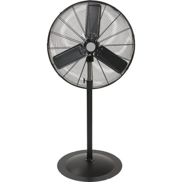 Denali Aire 30 In. 3-Speed 76 In. H. Black Oscillating Pedestal Fan 4DAFP30